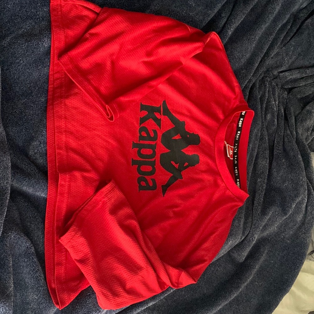 Kappa red crop top XL